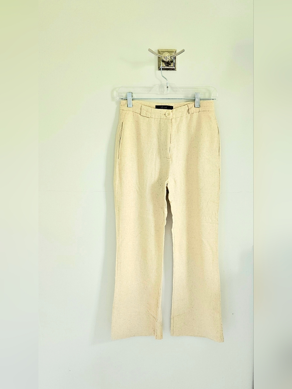 Deluc Linen Wide Leg Pants Beige